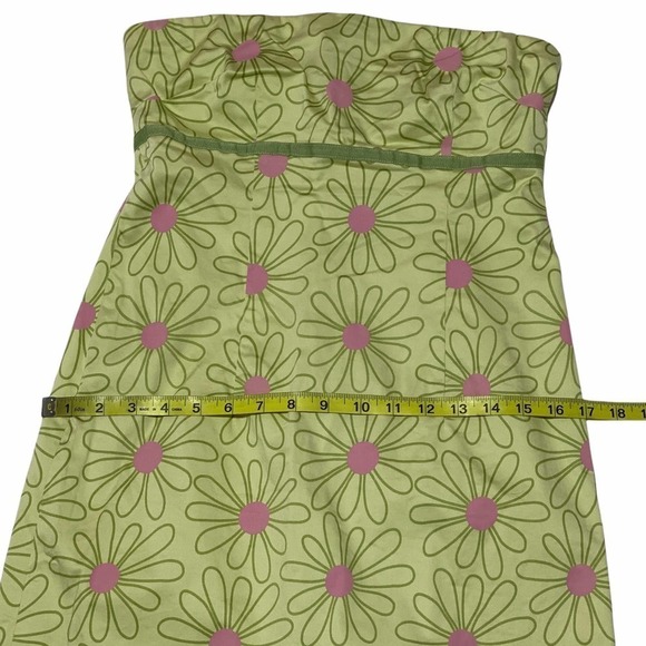JILLIAN Jones Green Floral Strapless Mini Dress - Picture 9 of 12